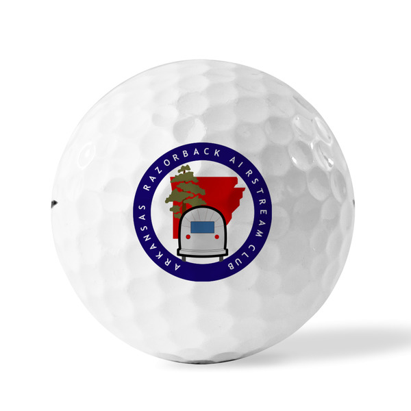 Arkansas Razorback Airstream Club Logo Golf Balls - Titleist - Set of 3 - FRONT
