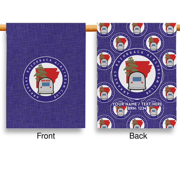 Arkansas Razorback Airstream Club Logo House Flags - Double Sided - APPROVAL