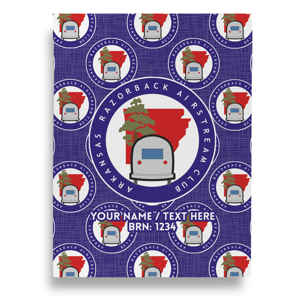 Arkansas Razorback Airstream Club Logo House Flags - Double Sided - BACK