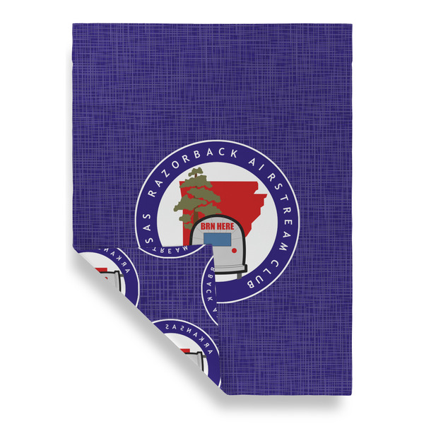 Arkansas Razorback Airstream Club Logo House Flags - Double Sided - FRONT FOLDED