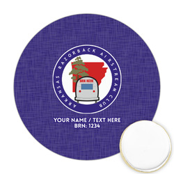 Arkansas Razorback Airstream Club Logo Printed Cookie Topper - Round
