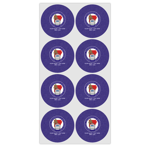 Arkansas Razorback Airstream Club Logo Icing Circle - Medium - Set of 8