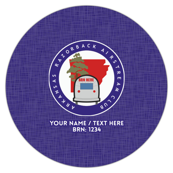Arkansas Razorback Airstream Club Logo Icing Circle - Medium - Single