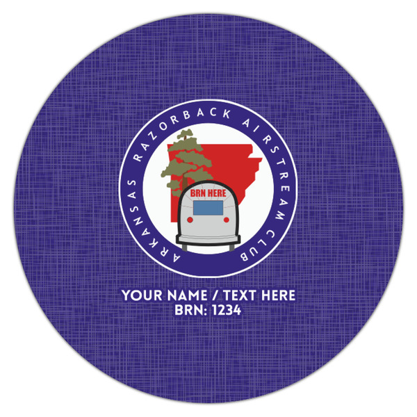 Arkansas Razorback Airstream Club Logo Icing Circle - Small - Single