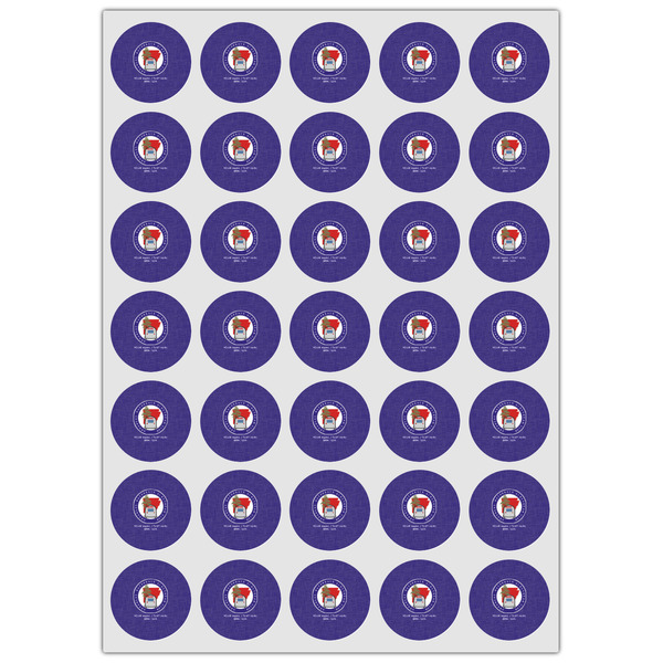 Arkansas Razorback Airstream Club Logo Icing Circle - XSmall - Set of 35