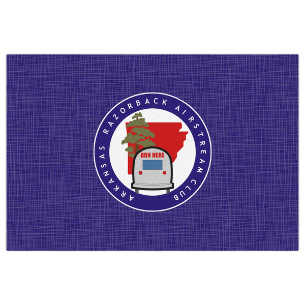 Arkansas Razorback Airstream Club Logo Indoor / Outdoor Rug - 2'x3' - Front Flat