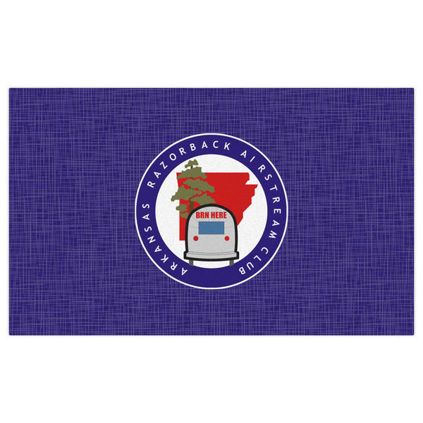 Arkansas Razorback Airstream Club Logo Indoor / Outdoor Rug - 3'x5' - Front Flat