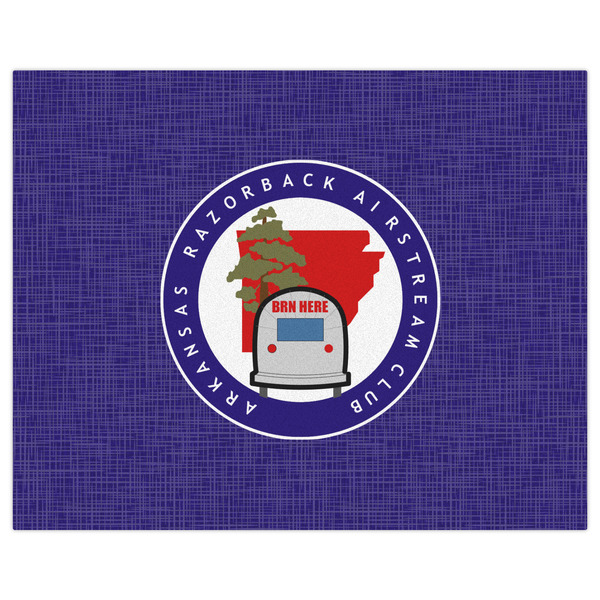 Arkansas Razorback Airstream Club Logo Indoor / Outdoor Rug - 8'x10' - Front Flat