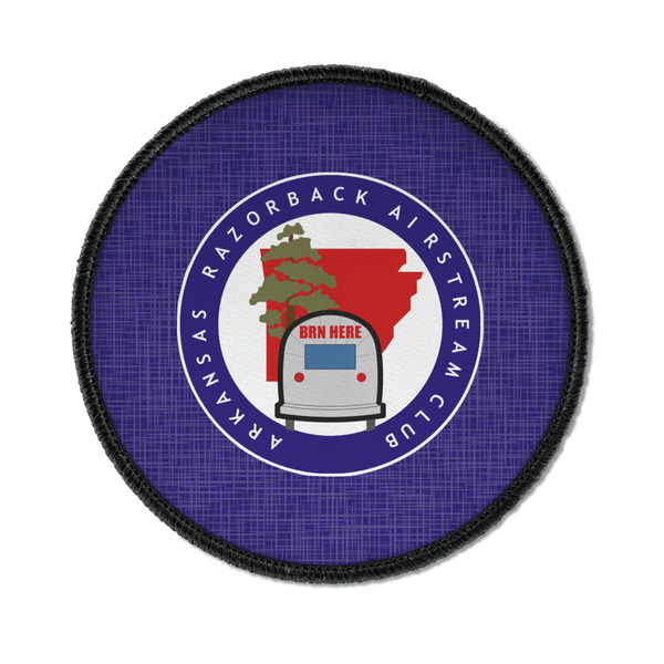 Arkansas Razorback Airstream Club Logo Iron On Patch - Round - Front