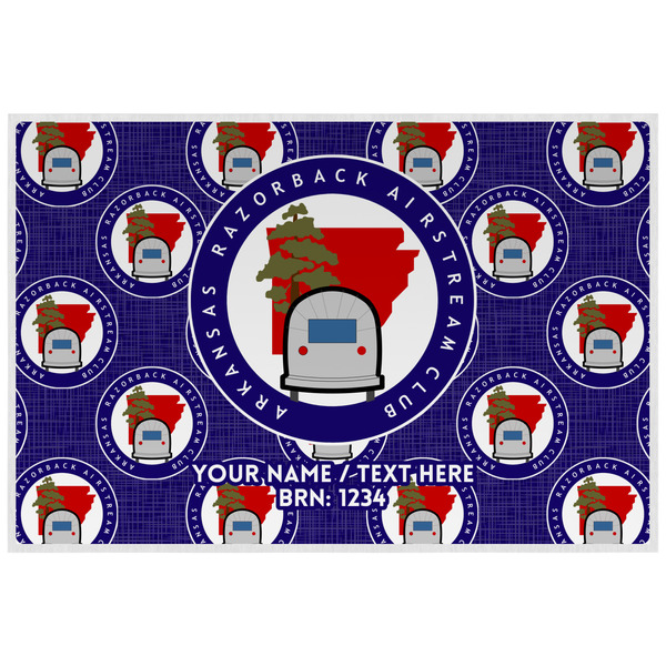 Arkansas Razorback Airstream Club Logo Laminated Placemat - Back