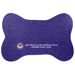 Arkansas Razorback Airstream Club Logo Bone Shaped Dog Food Mat