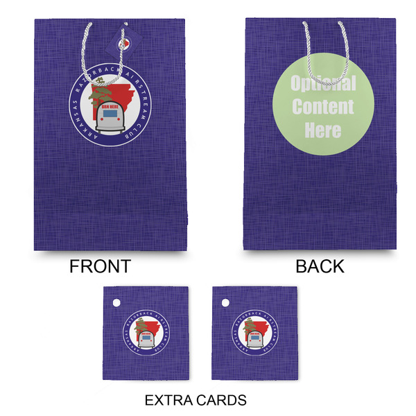 Arkansas Razorback Airstream Club Logo Large Gift Bag - Approval