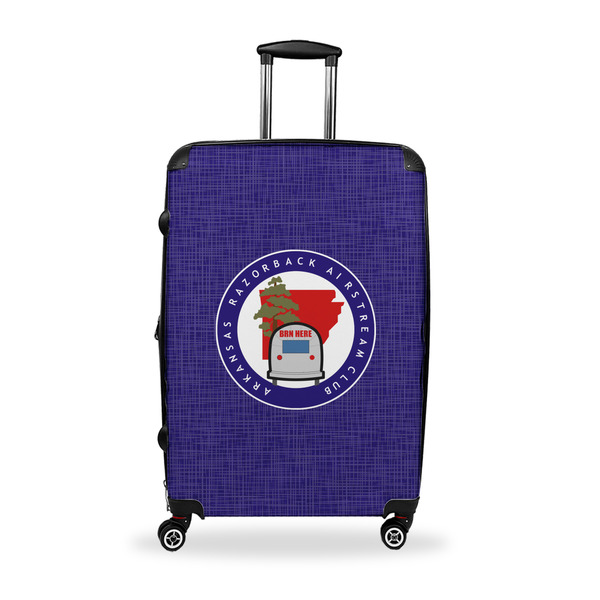 Custom Arkansas Razorback Airstream Club Logo Suitcase - 28" Large - Checked