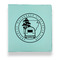 Arkansas Razorback Airstream Club Logo Leather Binder - 1" - Teal