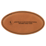 Arkansas Razorback Airstream Club Logo Leatherette Oval Name Badge with Magnet