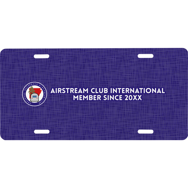 Custom Arkansas Razorback Airstream Club Logo Front License Plate