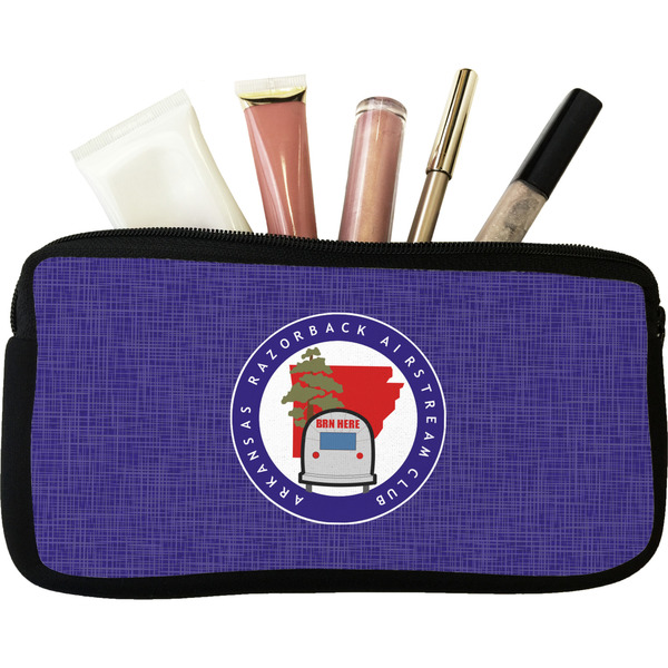 Custom Arkansas Razorback Airstream Club Logo Makeup / Cosmetic Bag