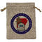 Arkansas Razorback Airstream Club Logo Burlap Gift Bag