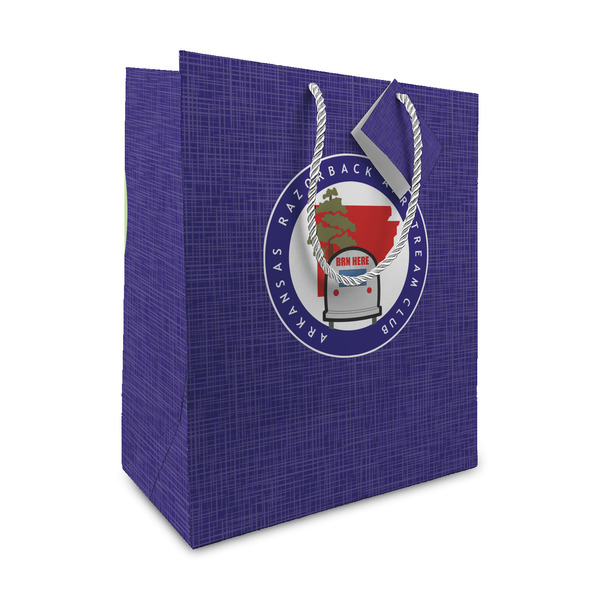 Custom Arkansas Razorback Airstream Club Logo Gift Bag - Medium