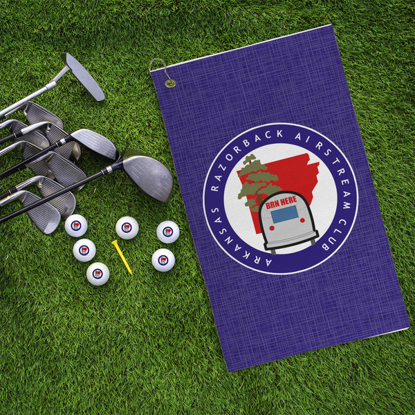 Arkansas Razorback Airstream Club Logo Microfiber Golf Towels - LIFESTYLE