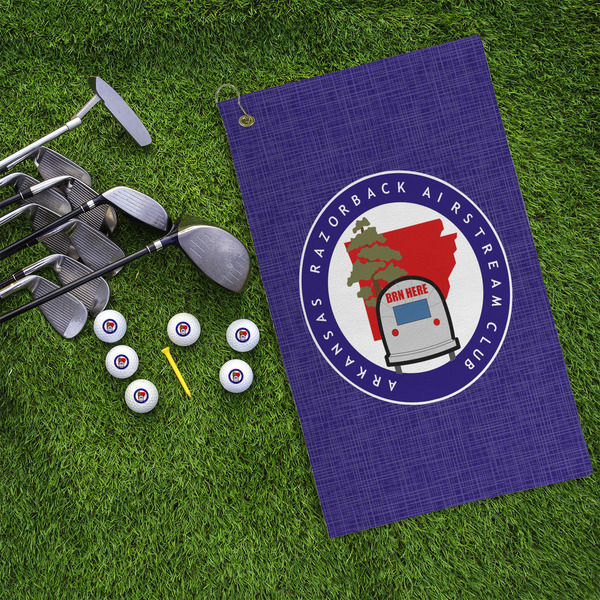 Arkansas Razorback Airstream Club Logo Microfiber Golf Towels - LIFESTYLE