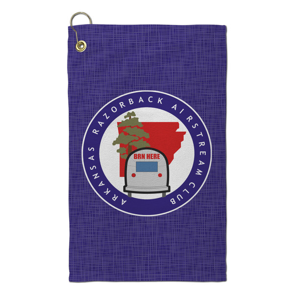 Custom Arkansas Razorback Airstream Club Logo Microfiber Golf Towel - Small