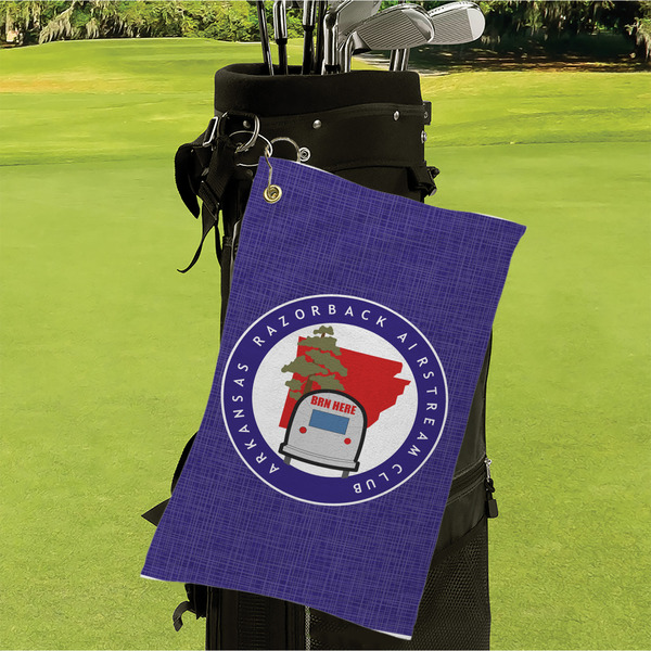 Arkansas Razorback Airstream Club Logo Microfiber Golf Towels - Small - LIFESTYLE