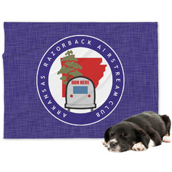 Arkansas Razorback Airstream Club Logo Dog Blanket