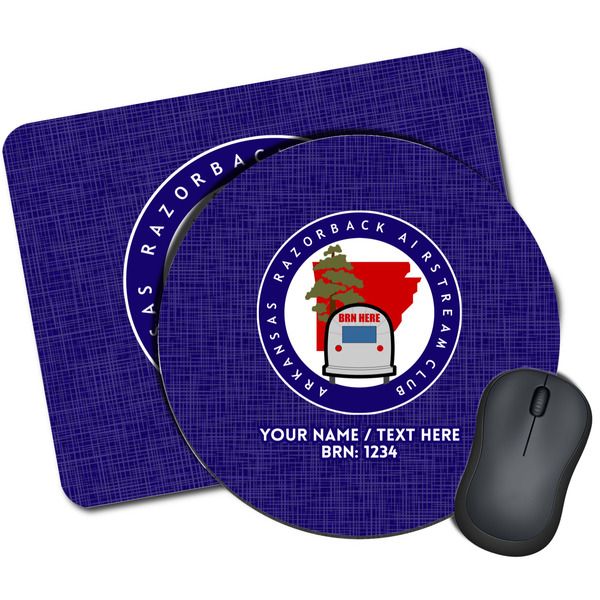 Custom Arkansas Razorback Airstream Club Logo Mouse Pad