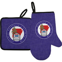 Arkansas Razorback Airstream Club Logo Oven Mitt & Pot Holder Set