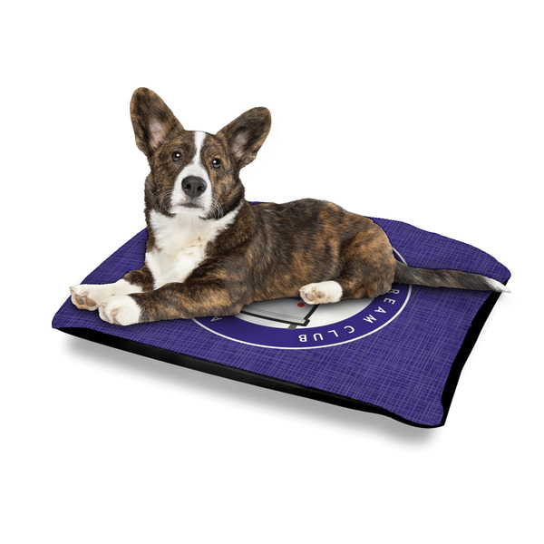 Arkansas Razorback Airstream Club Logo Outdoor Dog Beds - Medium - IN CONTEXT