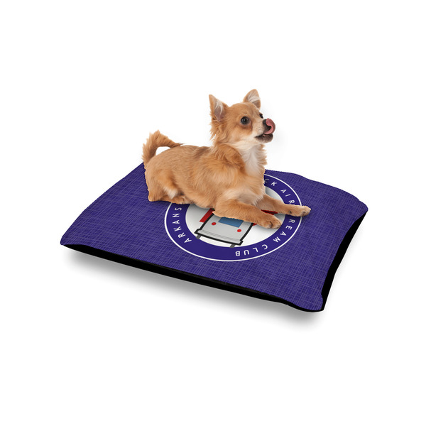 Arkansas Razorback Airstream Club Logo Outdoor Dog Beds - Small - IN CONTEXT