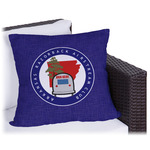Arkansas Razorback Airstream Club Logo Outdoor Pillow