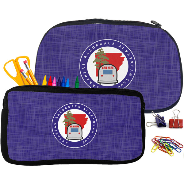 Arkansas Razorback Airstream Club Logo Pencil / School Supplies Bags Small and Medium