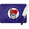 Arkansas Razorback Airstream Club Logo Rectangular Glass Cutting Board