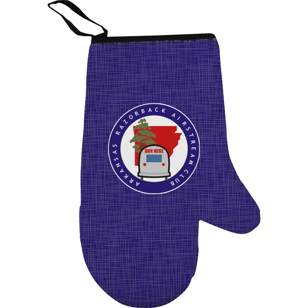 Arkansas Razorback Airstream Club Logo Personalized Oven Mitt
