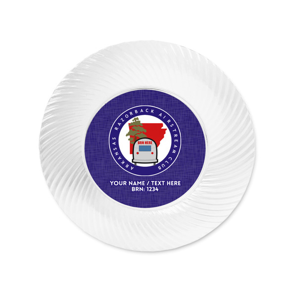 Arkansas Razorback Airstream Club Logo Plastic Party Appetizer & Dessert Plates - Approval