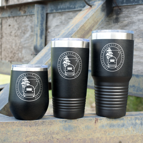 Arkansas Razorback Airstream Club Logo Polar Camel Tumblers - Group Shot