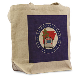 Arkansas Razorback Airstream Club Logo Reusable Cotton Grocery Bag
