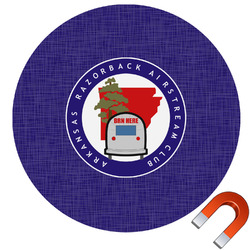 Arkansas Razorback Airstream Club Logo Car Magnet