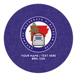 Arkansas Razorback Airstream Club Logo Round Decal