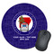 Arkansas Razorback Airstream Club Logo Round Mouse Pad