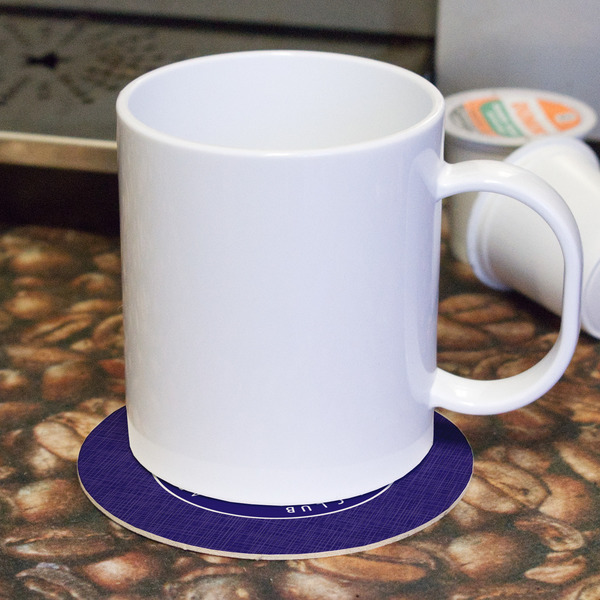 Arkansas Razorback Airstream Club Logo Round Paper Coaster - With Mug