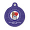Arkansas Razorback Airstream Club Logo Round Pet ID Tag - Small