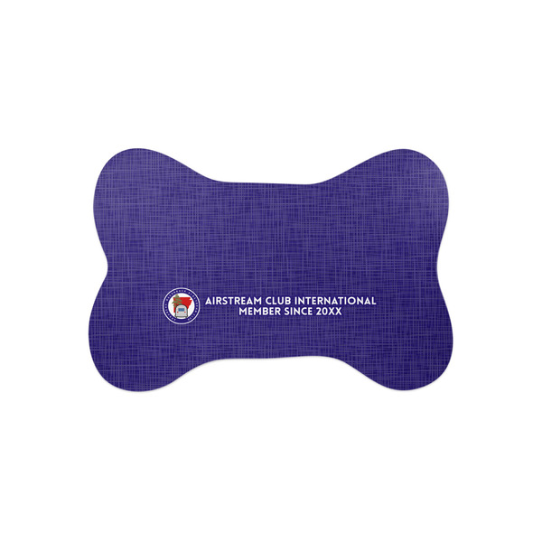 Custom Arkansas Razorback Airstream Club Logo Bone Shaped Dog Food Mat - Small