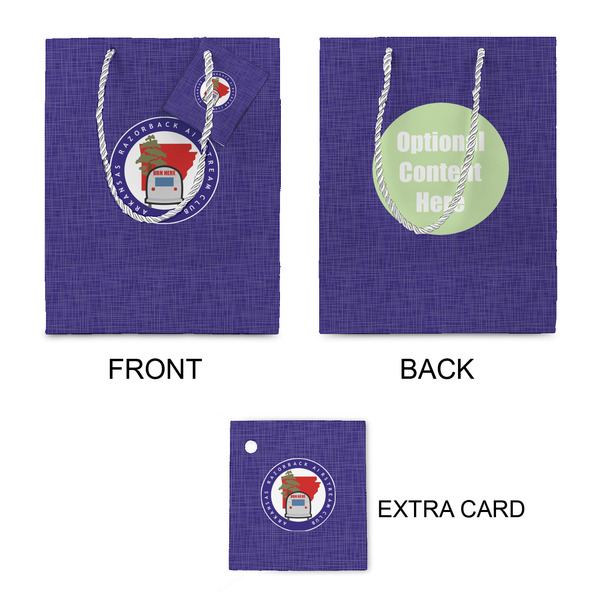 Arkansas Razorback Airstream Club Logo Small Gift Bag - Approval