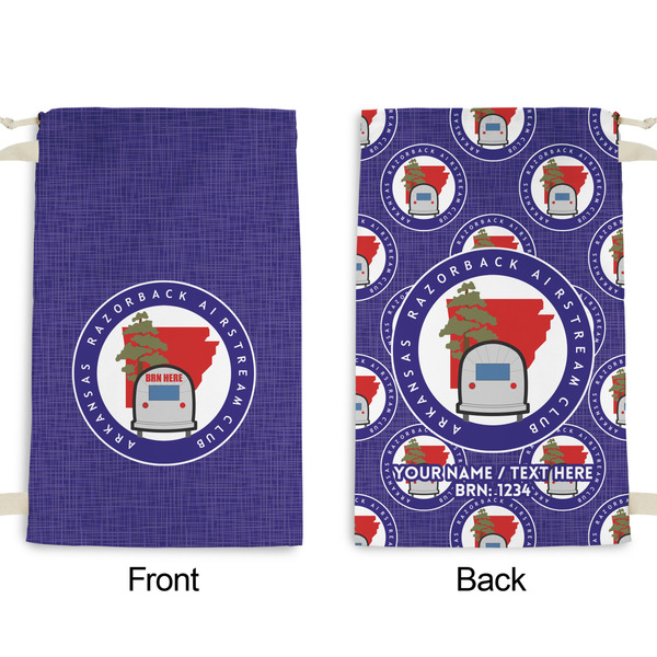 Arkansas Razorback Airstream Club Logo Small Laundry Bag - Front & Back View