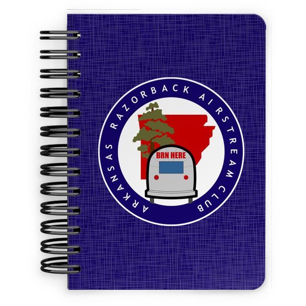 Custom Arkansas Razorback Airstream Club Logo Spiral Notebook - 5" x 7"