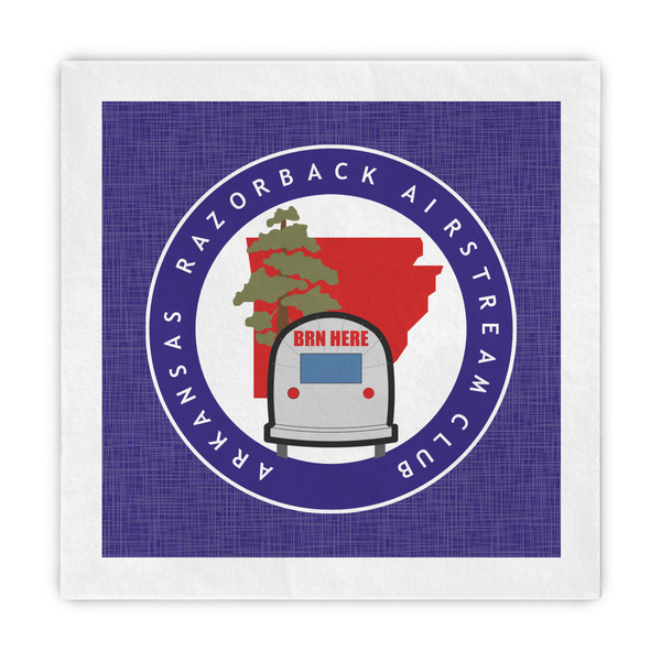 Custom Arkansas Razorback Airstream Club Logo Decorative Paper Napkins