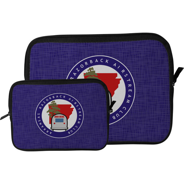Arkansas Razorback Airstream Club Logo Tablet Sleeve (Size Comparison)
